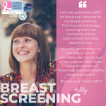 breast screening program giving client hope and joy quote